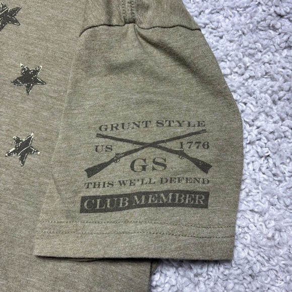 Grunt Style Shirt Mens Large Patriotic Tee Do Not Tread On Me Snake Star America - Picture 5 of 6